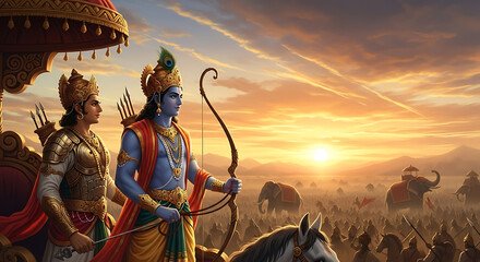 Unlock Your Power with BhagwadGeeta Chapter 3 Karm Yoga Karm Yoga Shri Krishna Arjun dialogus in Warfield