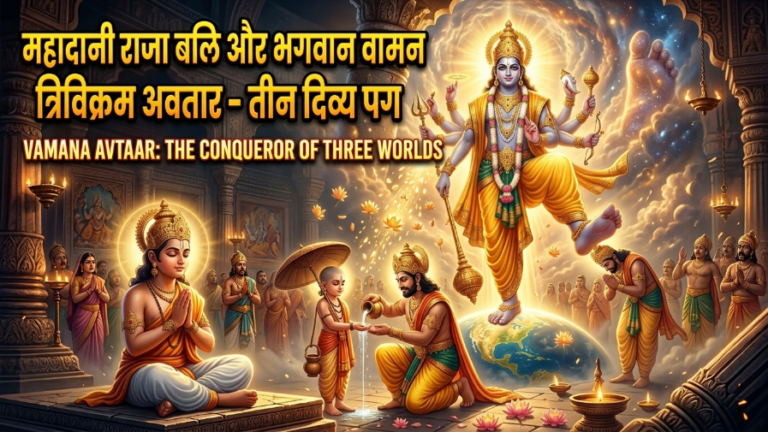 Vaman Avtaar story -Vsishnu Explained: King Bali-Three Steps Vaman Avtaar story